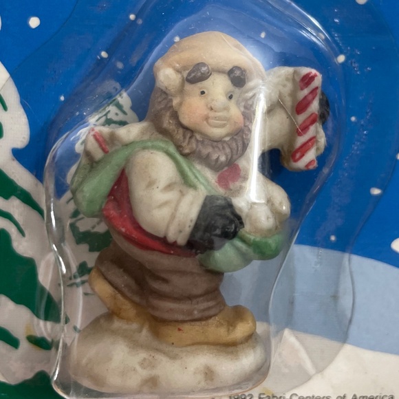 1992 Fabri-Centers of America Christmas Gnome Elf Delivery Santa Village #26379 - Picture 2 of 6